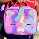 2 x mibasies Kids Lunch Box for Girls Toddler, Insulated and Reusable Lunch Bag for School, Unicorn (2.5L)