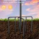 Bird Bath for Outside, Double 46In Metal Birdbaths for Outdoors,Bird Bath Feeder Bowls for Garden Patio Yard Decor, Upgraded 5-Pronged Metal Stake