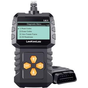 OBD2 Scanner Ease Setup Plug-Play: Clear Reset Engine Error Code Professional Code Reader Diagnostic Scan Tools with Freeze Frame/I/M Readiness for All Cars Since 1996 & Newer - LK11