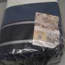 OIAHOMY 118L Extra Large Blanket Basket, Rectangle Woven Cotton Rope Storage Basket,Used for storing Dirty Clothes, Stuffed Animal Toy Storage for Living Room,Kids Room,25" x 17" x 16", Gradient Blue