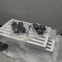 Bamboo Under Bed Storage Containers- Underbed Organizer with Wheels with Large Dust Bag,Sturdy Wood Rolling Under the Bed Shoe Storage Organizer Drawer 2 Packs (White, Long)