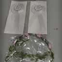 Serencatcher Wildflower Baby Shower Decorations Girl, Wild Flower Mom to Be Maternity Sash Mom Dad to Be Pin Flower Crown Headband for Baby in Bloom a Little Wildflower is on The Way Boho Baby Shower