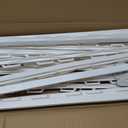 20 Pack 48inch Step-in Electric Fence Posts Temporary Plastic Fence Stakes for Garden and Farm Protection, Easy to Install and Move.White