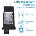 2 x 12V 12W Class 2 Power Supply, IP44 Power Adapter Driver 8 Modes Supply DC Low Voltage Transformer for Inflatable Christmas Decor LED Strip Lights, Indoor/Outdoor, IP44 Waterproof, ETL Listed