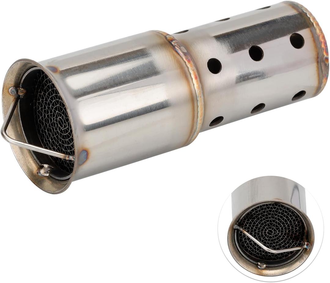 VG Motorcycle Universal DB killer 51mm 2", Removable Exhaust Baffle Slip-On Mufflers Reduces Exhaust Noise While Maintaining Engine Performance Fit Harley and Most Aftermarket Pipes (Style A)