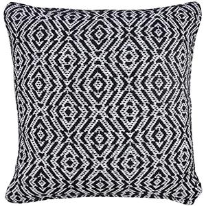 LR Home Throw Pillow, 20" x 20", Black/White
