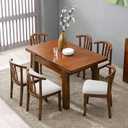 Genina Seat Covers for Dining Room Chair Seat Slipcovers Kitchen Chair Covers (White, 2 Pcs)