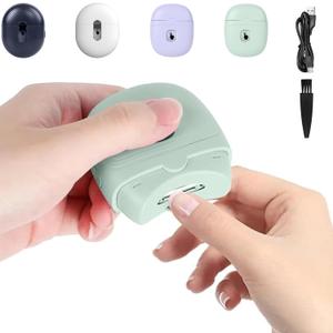 Electric Nail Clipper, USB Rechargeable Automatic Baby & Adult Fingernail Trimmer, Compact, Stainless Steel, Green
