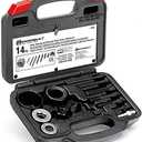 Powerbuilt Power Steering and Alternator Pulley Remove and Install Tool Set, Replace Vehicle Steering Pump, Car Repair Tools, Storage Case - 648605