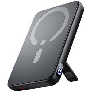 for Magsafe Portable Charger, 12000mAh Wireless Magnetic Power Bank with Stand& PD 20W Fast Charging, for Magsafe Battery Pack Compatible with iPhone 17/16/15/14/13 Series, Power bank for Travel Cruise