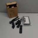 Chelhead Solar Power Motion Sensor Flood Lights Dual Charging Solar Floodlight Compatible with Wall Camping Porch Deck RV Camper Trailers Truck (Black)