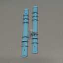 PATIKIL A5 6-Hole Ring Binder Mechanisms, 2 Set Binder Spines Replacement for Office Planners Documents Recipes Organization Storage, Blue