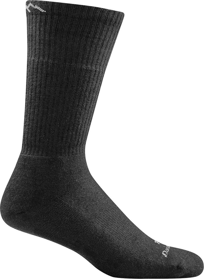 DARN TOUGH Tactical Midweight Boot Sock (Style #T4021) (Medium, Black)