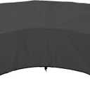 ULTCOVER Patio Curved Sofa Cover Waterproof for 5-7 Seater Outdoor Sectional Furniture Couch 190"(Back Arc Length) / 126"(Front Arc Length) x 32"(Deep), Black