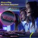 [Upgrade] 1Mii USB Sound Card, 3.5mm Jack Audio Adapter - Virtual 7.1 Surround Sound - USB Adapter for Desktop/Laptop/Game Equipments, External Sound Card No Drivers Needed Plug and Play