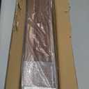 DEZ FURNISHINGS Cordless 2" Faux Wood Blind, 26.5" W x 48" H, Dark Oak