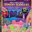 National Geographic Sensory Science Kit - Mega Science Kit, Includes Sensory Play Sand for Kids, Slime, Putty, and Other Projects, Slime Kit for Boys and Girls, Stress Relief Toy