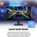 msi PRO MP241W E14V 24-inch IPS 1920 x 1080 (FHD) Office Monitor, 144Hz, Free-Sync, HDMI, DisplayPort, VESA Mountable, Tilt, Speaker, 4-Side Slim Bezel 1ms, White