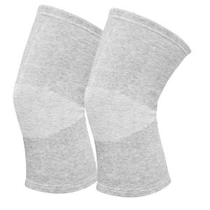 1 Pairs Bamboo Charcoal Knee Sleeve - Bamboo Knee Brace Bamboo Compression Knee Sleeve -Elastic Warm Knee Brace Bmboo Knee Sleeve for Arthritis (Gray, X-Large) 