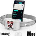 GPS Dog Fence & Training Collar No Subscription, 3280ft App Geo-Fence & Bluetooth Remote, 3 Correction Modes, 7-Day Battery, Multi-Dog System (White)