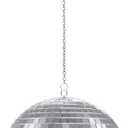 Disco Ball with Motor and Light, 4 Colors Light with 18 LED Beads, 5/8/10/15 RPM Rotating Motor with 6" Mirror Ball Remote for 70s 80s DJ Club, Wedding, Birthday, Party Essential