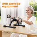 RYGEO Pedal Exerciser Mini Exercise Bike for Leg and Arm Recovery Exercise Lightweight and Portable Floor Bike