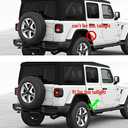 Black Plastic Front Bumper Fog Headlight taillight Cover Trims for 2018-2023 Jeep Wrangler Accessories JL (Taillight Protector)
