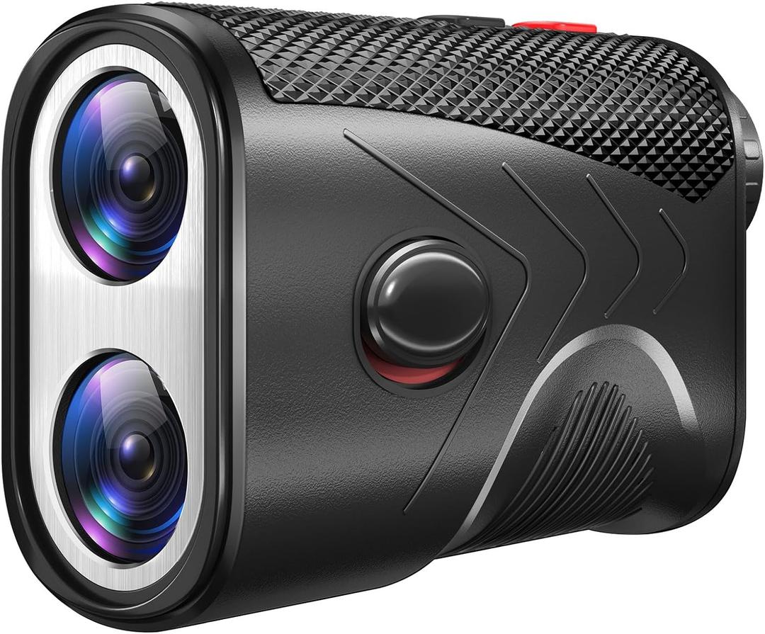 1200 Yards Range Finder Golf, 7X Magnification Golf Rangefinder with Slope, Laser Range Finder with Flag Lock, 0.5 Yard Accuracy, Ideal Golf Accessories for Golfers & Hunting (Black)