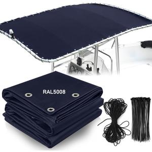 Boat T top Canvas Replacement with Storage Bag 900D Heavy Duty Waterproof T-Top Canvas Without Frame Navy Blue (61" x 44")