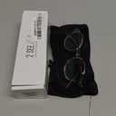 2SeeLife Small Round Reading Glasses for Men & Women  Narrow-Medium Fit, Sturdy Frame, Spring Hinges, Premium Retro Readers, Aqua Blue, +1.25