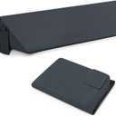 Horbaunal Queen Size Bed Wedge Pillow Cover for Headboard Gap, Headboard Wedge Pillow Case Cover Only, 60" x 10" x 6", Dark Grey