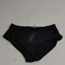 Tempt Me Women Mid Waist Bikini Bottoms - Full Coverage Bathing Suit Swim Bottom Swimsuit Swimwear M, Black