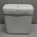 O-MART Small Slim Bathroom Trash Can with Lid, Press Top, Pet Proof Odor Seal, No Battery, Narrow Garbage Bin for Home Office RV, 2.8 Gallon,White,with 3 Rolls of Trash Bags.