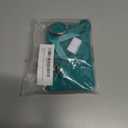 Lanyard with Wallet - Zip ID Case with Lanyard - Lanyard with id Holder - Card Holder Keychain with Zippers -Premium Quilted Microfiber - Jade