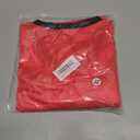 Men's Red Football Jerseys Blank Mesh Hip Hop V Neck Short Sleeve Shirt Plain Practice Sports Uniform Fans Gifts XL