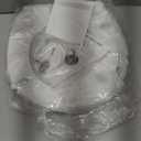 LUXE TS1008R Round Comfort Fit Toilet Seat with Slow Close, Quick Release Hinges, and Non-Slip Bumpers (White)