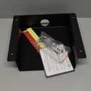 Under Desk Storage Shelf - Carbon Steel Under Desk Tray with Cable Management, Mountable Add-On Shelf for Table & Office Desks (7.5" x 8" x 2.8") (Small)