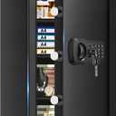 6.2 Cuft Large Safes for Home Use Fire and Water proof, Digital Keypad Safe with Key Lock, Anti-Pry Home Office Security Safe for Cash, Jewelry, Document, 3 Removable Shelf, 27.56"H x13.78"W x 11.81"D