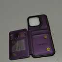 Vinich for iPhone 16 Pro 6.3" Wallet Case with Card Holder, RFID Blocking for iPhone 16 Pro Case for Women Men, Durable Kickstand Shockproof Phone Case for iPhone 16 Pro, Purple