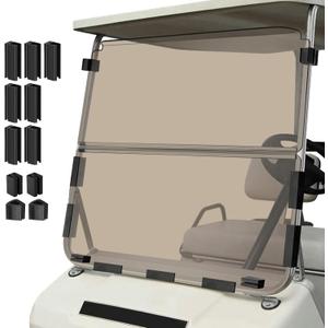 Golf Cart Foldable Windshield 3/16" (5MM) Only Fits 1982-2000 Club Car DS 1"1" Struts Upper and Down Straight Rail, Folding Acrylic Replacement - Tinted (Not Fit Top Tapered Rail Style) Golf Cart Foldable Windshield 3/16" (5MM) Only Fits 1982-2000 Club Car DS 1"1" Struts Upper and Down Straight Rail, Folding Acrylic Replacement - Tinted (Not Fit Top Tapered Rail Style)