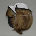 Lansigreen Quick Dry Hat with Hair Extensions Sun Protection Hat Wig Lightweight Outdoor Baseball Cap Attached 13" Short Straight Hairpiece Synthetic for Women Ash Blonde Mix Light Brown