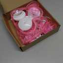 Artmag 3 Pcs Valentines Day Window Lights Decorations with Timer, Three Hearts Shaped Silhouette Battery Powered Hanging Led Lamp for Valentine's Day Lover Home Decor Pink