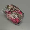 Satin Bonnet Silk Bonnet for Sleeping Silk Sleep Cap Double Layer Hair Bonnet with Elastic Tie Band for Curly Hair Night Cap (Apricot Powder+Champagne) Pack of 2