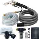Shop Vac Extractor Kit(50 FT Water line) Extractor Vacuum Hose Kit with Wand and Hose for Upholstery, Carpet Cleaning & Auto Detailing Shop Vacuum with10 FT Vacuum Hose & Adapter