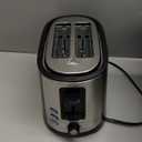 Hamilton Beach 2 Slice Extra Wide Slot Toaster with Bagel & Defrost Settings, Shade Selector with 7 Browning Levels, Toast Boost, Auto Shutoff, Black & Stainless Steel (22633)