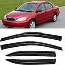 4PC Window Rain Guards fit 03-08 Toyota Corolla 2004 2005 2006 2007