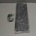 Wireless Keyboard and Mouse Combo, MARVO 2.4G Ergonomic Wireless Computer Keyboard with Phone Tablet Holder, Silent Mouse with 6 Button, Compatible with MacBook, Windows (Black)