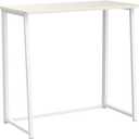 WOHOMO Folding Desk, Small Foldable Desk 31.5" for Small Spaces, Space Saving Computer Table Writing Workstation for Home Office, Easy Assembly, Oak