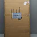 Household Essentials Woven Chest, Decorative Paper Rope Storage Chest for Home Organization, Black (Large)