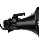My Mealivos75W 2000 Professional Yard Sound Range Heavy PA Bullhorn Megaphone Speaker, Adjustable Volume, Loud Hand Held Megaphone, Outdoor Activities, Coaching, Football, Baseball, Hockey (Black)